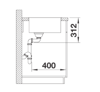 Blanco Subline 500-IF SteelFrame Silgranit PuraDur II zlewozmywak granitowy ze stalą 1 komora wpuszczana na równi z blatem korek automatyczny kolor czarny 525998