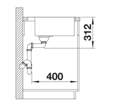 Blanco Subline 500-IF/A SteelFrame Silgranit PuraDur II zlewozmywak granitowy ze stalą otwór na baterię 1 komora wpuszczana na równi z blatem kolor czarny 526000