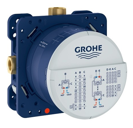 Grohe Smartcontrol zestaw podtynkowy termostatyczny z deszczownicą 31x31 i napelniem przez przelew kompletny złoty szczotkowany brushed cool sunrise - OD RĘKI !!!