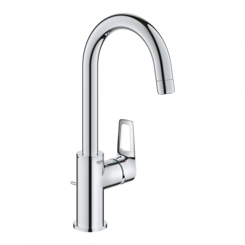 Grohe BauLoop L bateria umywalkowa z korkiem automatycznym chrom połysk 23763001