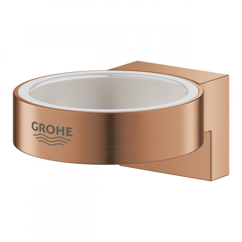 Grohe Selection uchwyt do szklanki lub dozownika do mydła złoto szczotkowane brushed warm sunset 41027DL0