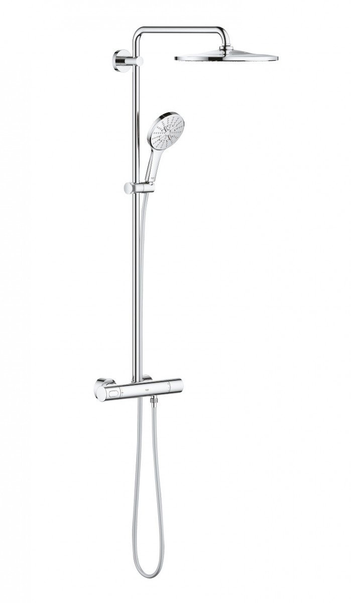 Grohe Rainshower SmartAcive 310 termostatyczny zestaw prysznicowy z deszczownicą 31x31 chrom 26647000