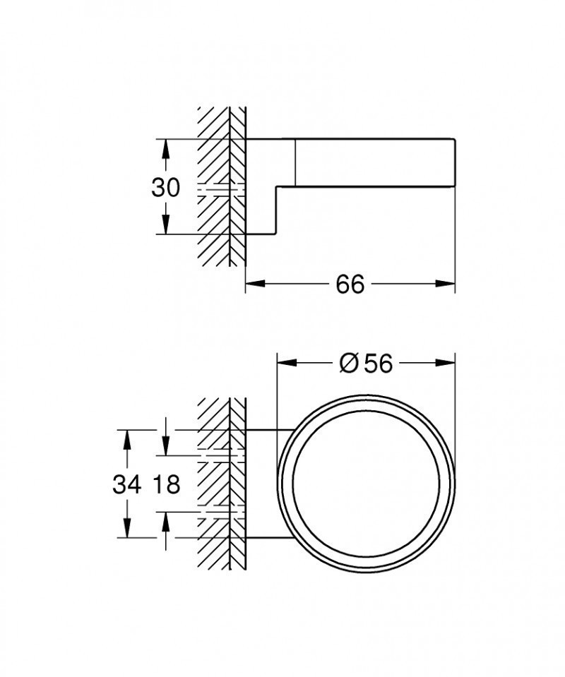 Grohe Selection uchwyt do szklanki lub dozownika do mydła grafit polerowany hard graphite 41027A00