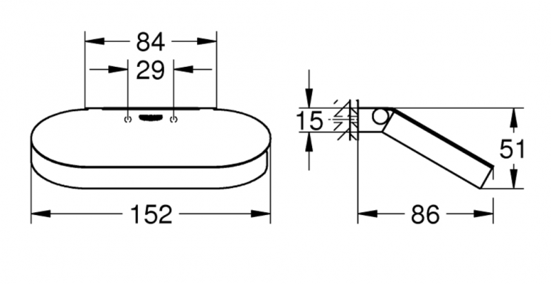 Grohe Selection uchwyt na papier z pokrywą chrom 41069000