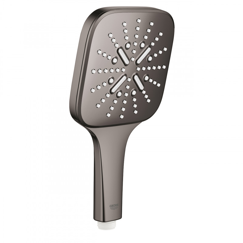 Grohe Rainshower SmartActive 130 Cube słuchawka prysznicowa 3 strumienie grafit polerowany Hard Graphite 26582A00