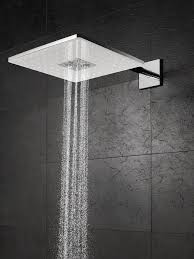 Grohe Rainshower 310 SmartActive Cube deszczownica 31x31 z ramieniem 2 strumienie złoto szczotkowane brushed cool sunrise 26479GN0