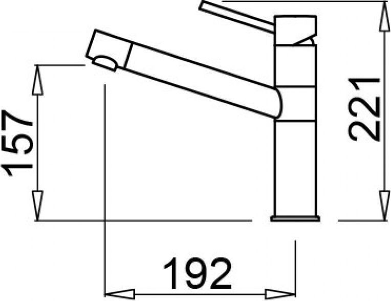 Elleci Sava bateria kuchenna zlewozmywakowa z obrotową wylewką Granitek G48 cement MGKSAV48