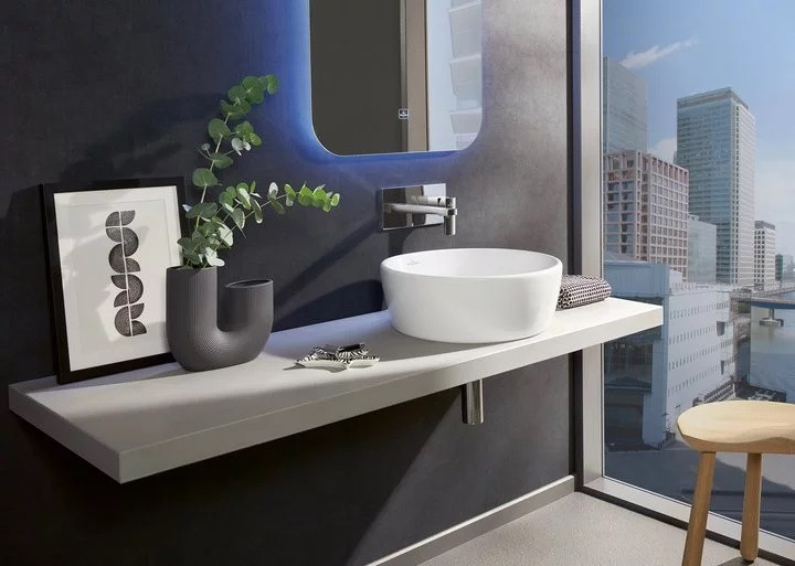 Villeroy&Boch Architectura umywalka stojąca na blacie 45x45 biała weiss alpin 5A254601