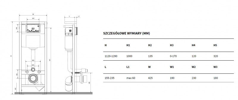 Excellent Flaro Expert stelaż podtynkowy do WC INEX.FL1120.425