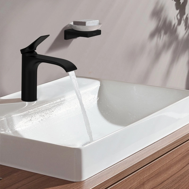 Hansgrohe FinishPlus Vivenis bateria umywalkowa 110 bez korka czarny matowy 75022670