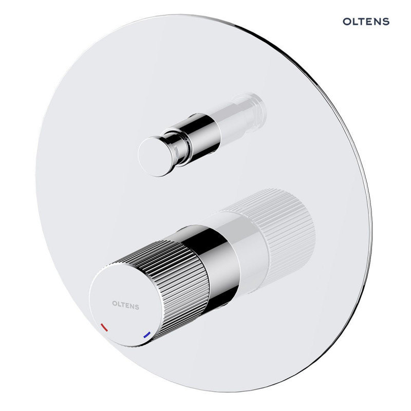 Oltens Hamnes komplet zestaw podtynkowy z deszczownicą 30 cm i słuchawką chrom 36607100