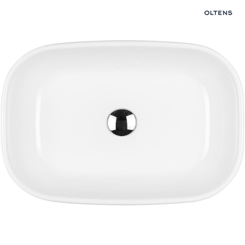 Oltens Jurong umywalka 54x36 cm nablatowa z powłoką SmartClean biała 40804000