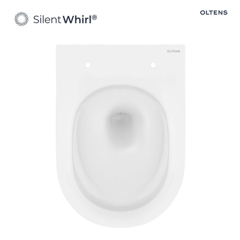 Oltens Hamnes Stille muszla wisząca PureRim SilentWhirl z powłoką SmartClean biały 42521000