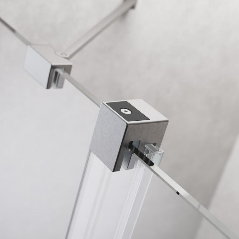 Radaway Furo Brushed Nickel KDD 1/2 kabiny drzwi przesuwne 120 cm lewe nikiel szczotkowany Easy Clean 10105120-91-01L