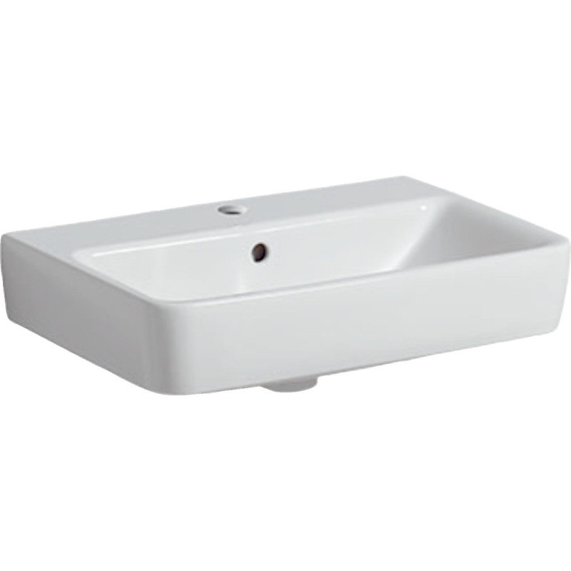 Geberit Selnova Square Compact umywalka wisząca 55x37 cm biały 501.509.00.7