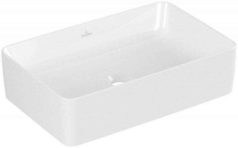 Villeroy&Boch Collaro umywalka nablatowa / stawiana na blat 56x36 cm biała weiss alpin CeramicPlus 4A2056R1