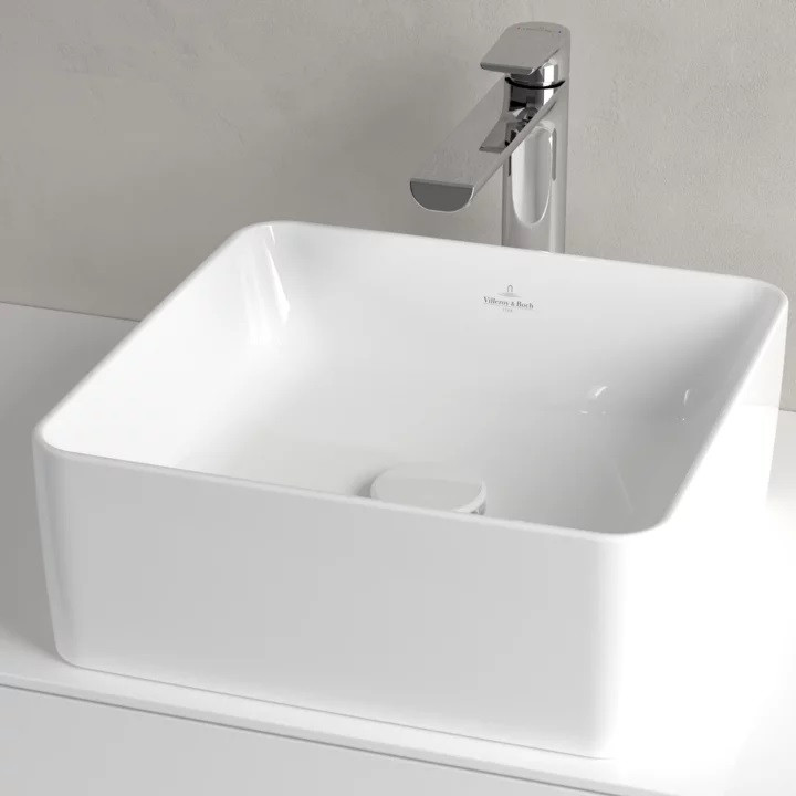 Villeroy&Boch Collaro umywalka nablatowa / stawiana na blat 38 X 38 cm biała weiss alpin 4A213801