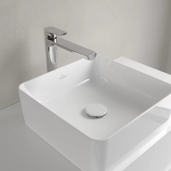 Villeroy&Boch Collaro umywalka stojąca na blacie 38x38 biała weiss alpin ceramicplus 4A2138R1