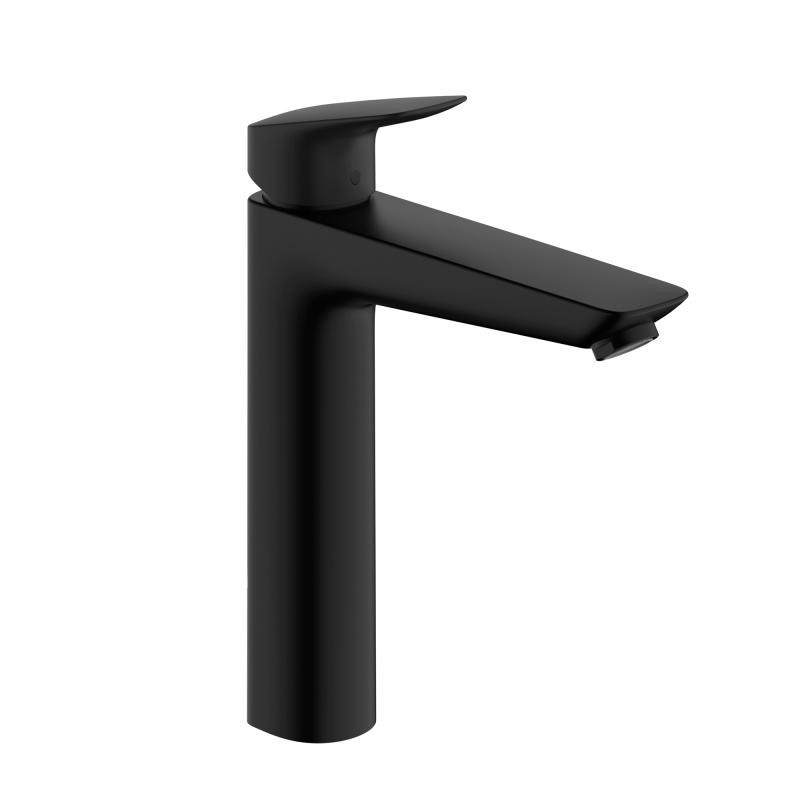 Hansgrohe Logis 190 bateria umywalkowa bez korka czarny mat 71091670