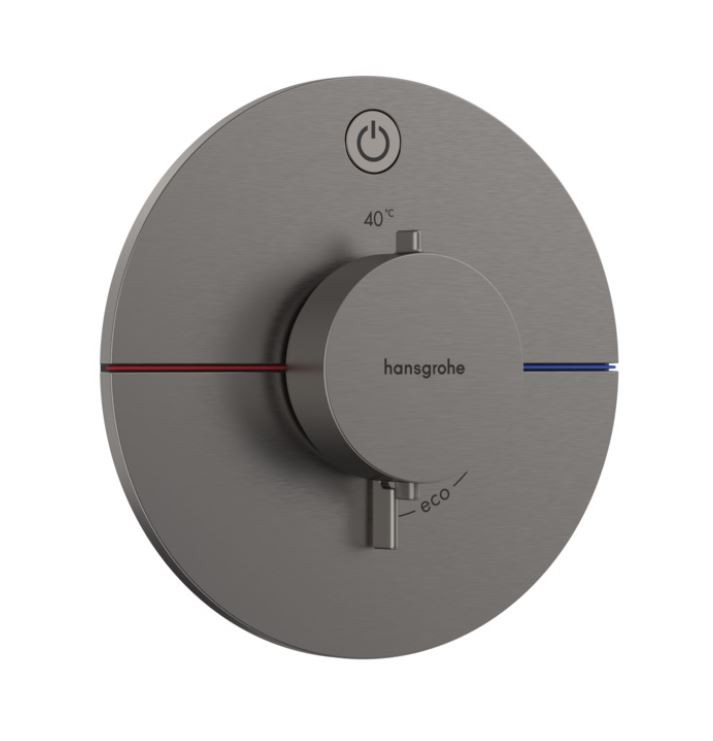 Hansgrohe ShowerSelect Comfort S Bateria podtynkowa termostatyczna do 1 odbiornika czarny chrom szczotkowany 15553340