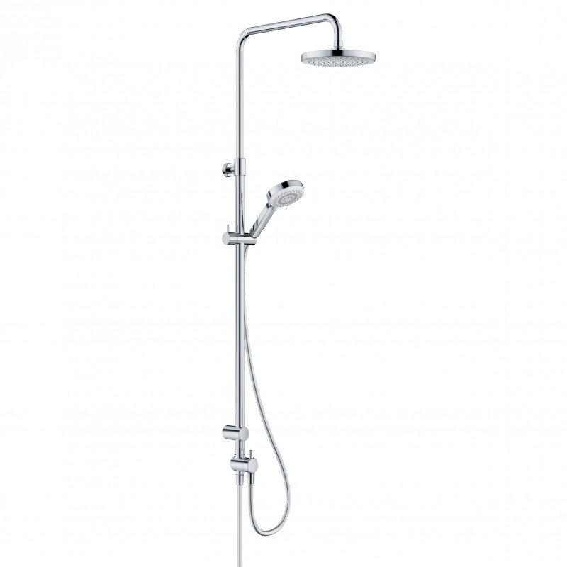 Kludi Dive Dual Shower System zestaw prysznicowy z deszczownicą do baterii natynkowej chrom 680800500