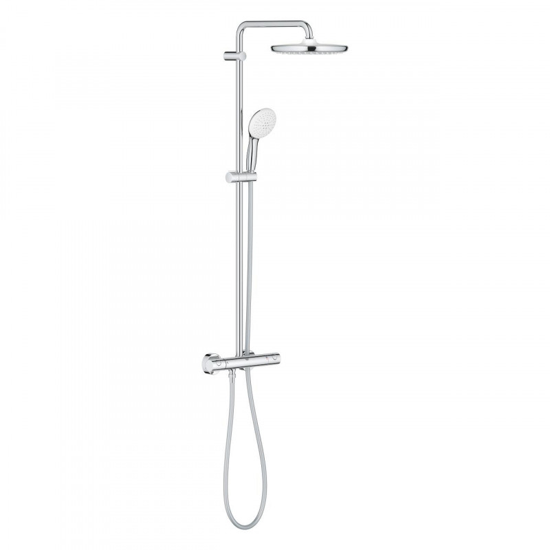 Grohe Tempesta System 250 zestaw prysznicowy termostatyczny z deszczownicą 25 cm chrom 26670001