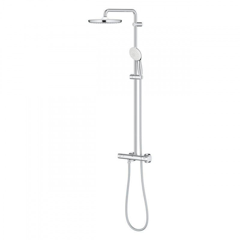 Grohe Tempesta System 250 zestaw prysznicowy termostatyczny z deszczownicą 25 cm chrom 26670001