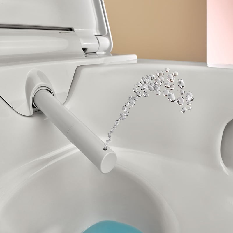 Geberit AquaClean Alba muszla WC myjąca z deską wolnoopadającą biały alpin 146.350.01.1