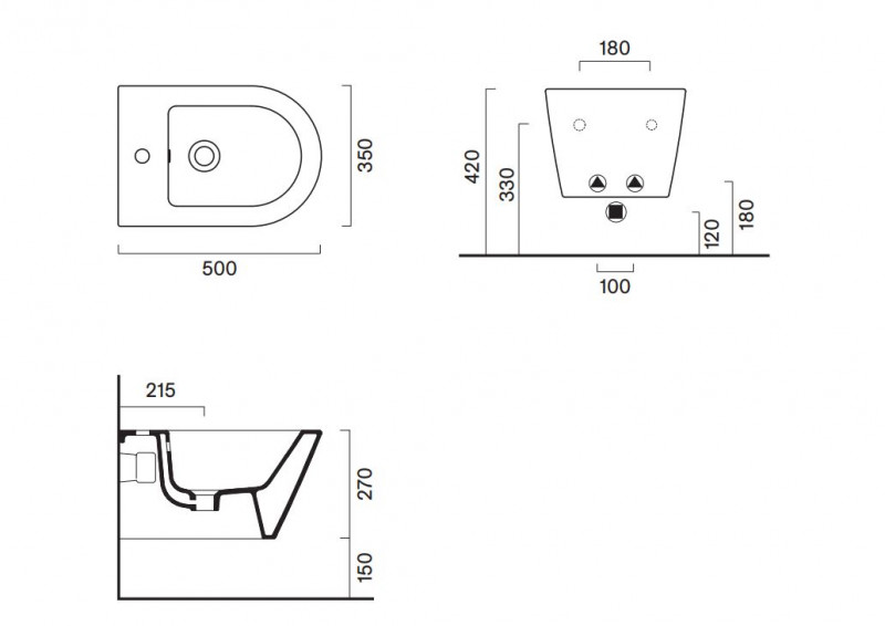 Catalano New Zero 50 bidet wiszący biały połysk 0118501001