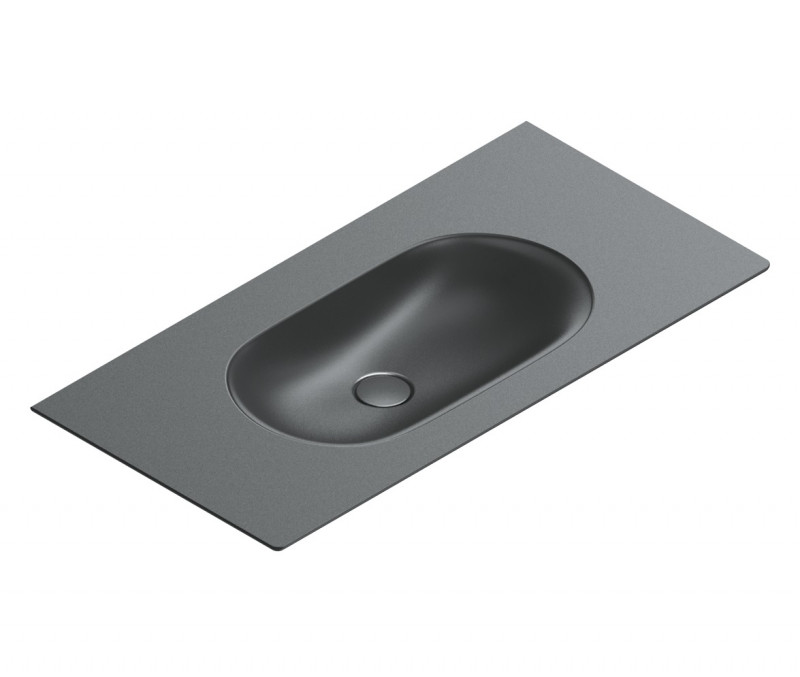 Catalano Sfera 100 umywalka z blatem ceramicznym 100x50 nero satinato Cataglaze 0521010022