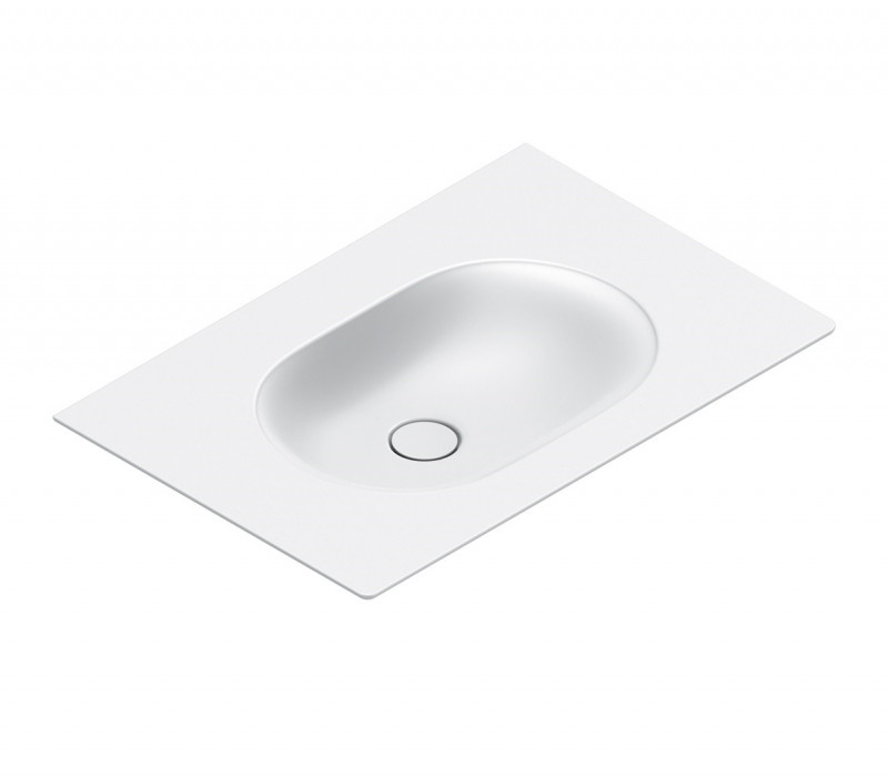 Catalano Sfera 75 umywalka z blatem ceramicznym 75x50 bianco satinato Cataglaze 0520760021